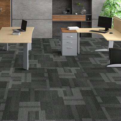 Carpet Tiles Reusable, 24"X 24"Carpet Squares With Padding Attached, Soft Padded Carpet Tiles, Easy Install DIY For Bedroom Living Room (24Tiles, Mixed Gray)