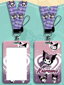 1pc Kulomi Cartoon Bus Pass Holder - Durable TPU Material, Protects ID Cards And Metro Cards