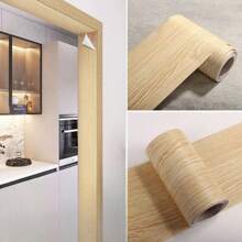 1卷加厚仿木纹踢脚线墙贴，自粘式客厅卧室墙壁转角装饰，3.15英寸 X 196.85英寸 - 彩色 - 查看 10