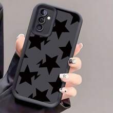 适用于 Galaxy S25 Ultra/S25 Plus/S25/S24 Ultra/S24 Plus/S24/S23 Ultra/S23 FE/A55/A54/A53/A52/A52S/A51/A50/A50S/A35/A34/A33/A32/A24/A23/A22/A21S/A20/A20S/A15/A14/A13/A12/A10S/A05S/A05/A03S/A03 的黑色星形手机壳。适用于 Galaxy S24 Ultra/S24 Plus/S24/S23 Ultra/S23 的星形手机壳FE/A55/A54/A53/A52/A52S/A51/A50/A50S/A35/A34/A33/A32/A24/A23/A22/A21S/A20/A20S/A15/A14/A13/A12/A10S/A05S/A05/A03S/A03。防水防震防摔防刮