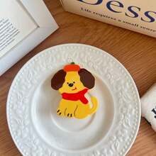 1pc Cute Cartoon Dog Design Hair Clip, Adorable Bangs/Side Clip, Rhinestone Decor, Fashionable Accessory, Claw Clips