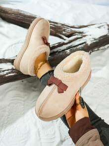 Botas de nieve 2025 para adolescentes, botas de nieve de moda casuales para exteriores