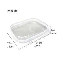 Túi đựng đồ vệ sinh cá nhân và mỹ phẩm du lịch bằng PVC, Túi đựng quần áo, giày dép có khóa kéo, Túi đựng đồ vệ sinh cá nhân du lịch, mỹ phẩm, Đồ chơi có khóa kéo bằng PVC tại nhà - trắng - Xem 8