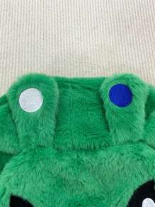 1pc Warm Windproof Alien Cartoon Embroidered Ushanka Ear Flap Hat, Outdoor Autumn/Winter