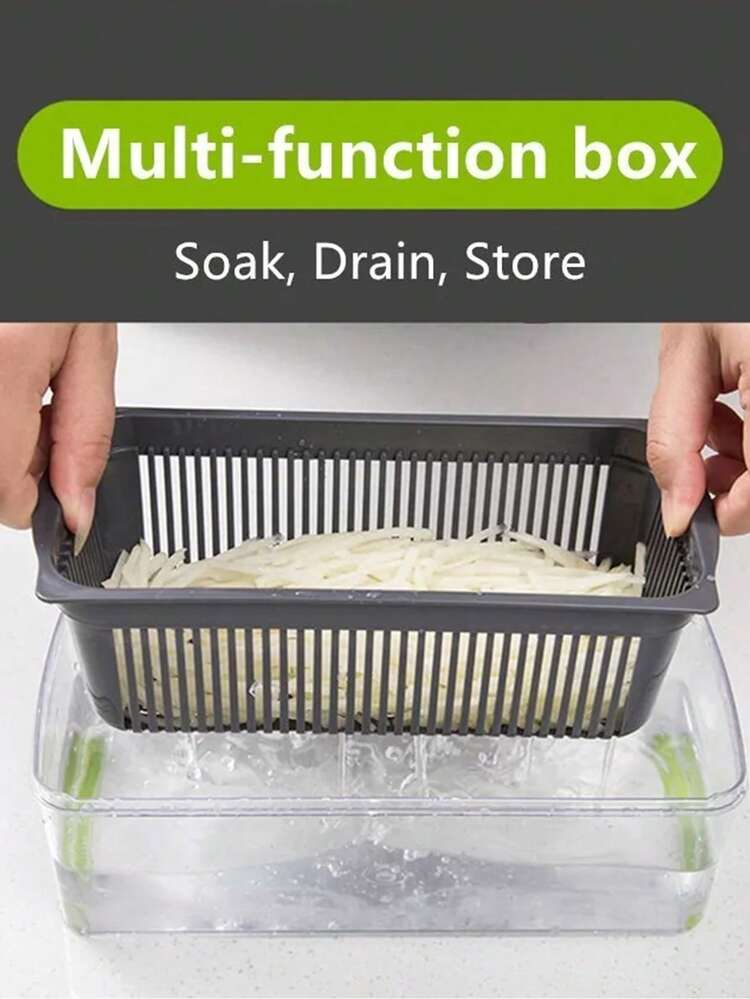 Grater Cutter Slicer Manual Vegetable Fruit Chopper - 黑色 - 查看 7