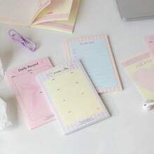 4 Stücke Frische Tägliche Memo Blöcke - Multifunktionale Praktische Memo Index Karten - Nicht-klebrige Große Menge Scrapbooking Materialien Papier