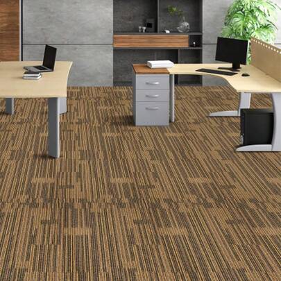 Carpet Tiles Reusable, 20"X 20"Carpet Squares With Padding Attached, Soft Padded Carpet Tiles, Easy Install DIY For Bedroom Living Room (12Tiles, Mixed Brown)