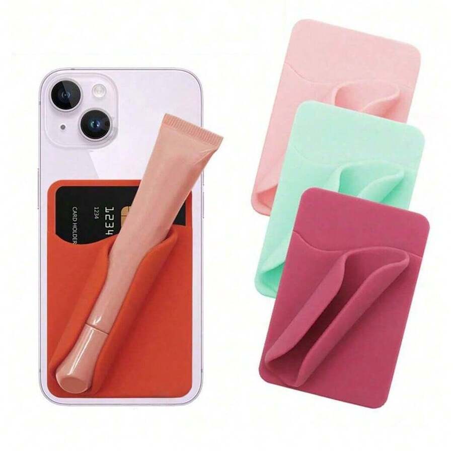Giá đỡ điện thoại di động có khe cắm thẻ cho son môi, thuốc lá điện tử, giá đỡ điện thoại dạng lỏng - Nhiều màu - Xem 1