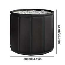 【便携式可折叠冰浴盆】PVC材质 | 无需充气 | 安装快捷 | 冷热水皆宜（运动后恢复/日常沐浴） | 轻便可折叠 | 适合旅行/居家使用 | 节省空间 | 经济实惠 | 全家适用的多功能浴缸