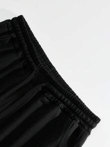 2pcs/Set Men Contrast Color Block Knit T-Shirt Set, Minimalist Sporty Style Long Sleeve Top + Casual Pants, Suitable For Daily Wear & Leisure Outings, Fall Clothes