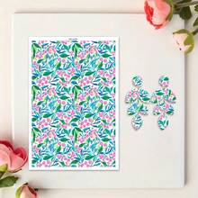 DONQE Flower Floral Pattern Printing Water Transfer Paper, Making Polymer Clay Earrings, Double-Sided Cement Transfer Sticker DIY Manual Mold Halloween - Multicolor - View 32