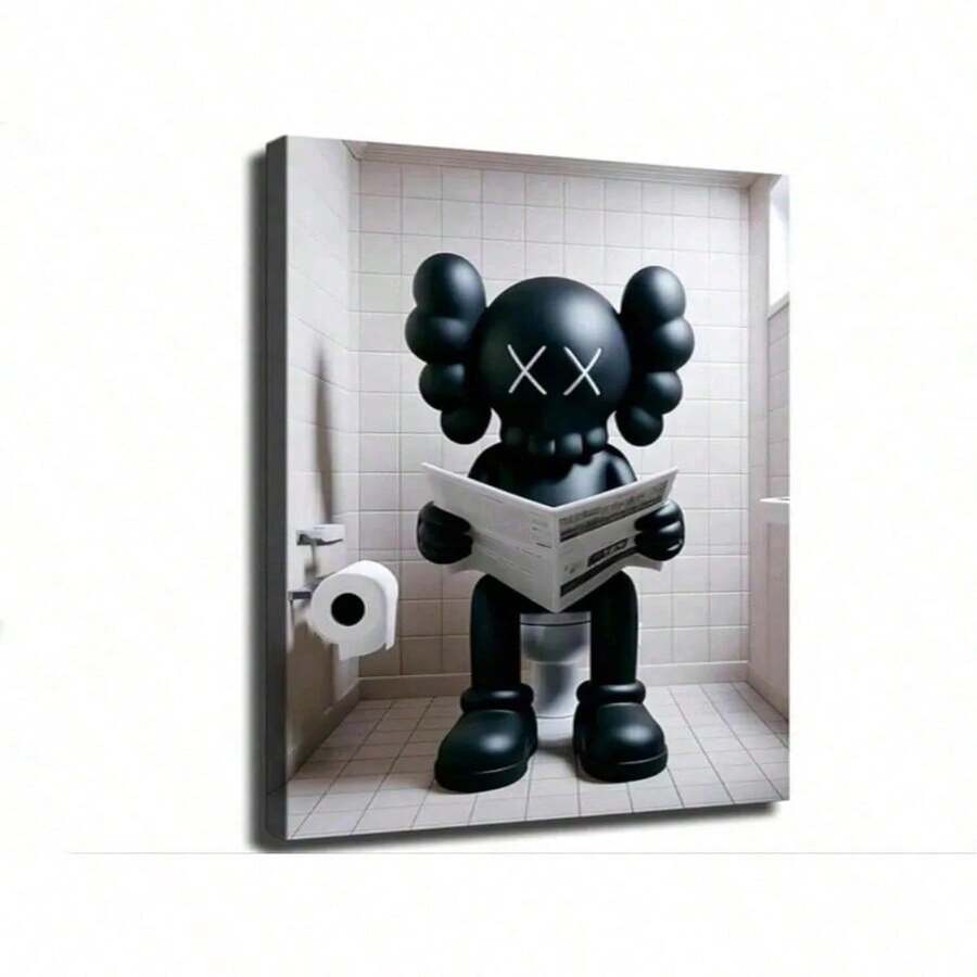 1PC GiftFashion Kaw Poster S Doll Men's Fashion S Poster Kawaii Kaw Poster Canvas Art Print Wall Living Room Room Living Room Kitchen Decorations - (Wrapped Canvas) - Nhiều màu - Xem 1