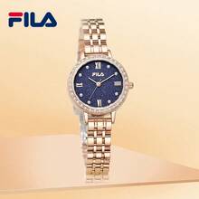FILA Premium Ladies' Quartz Watch – Shiny Crystal Frame, Starry Sky Dial, Pearl Face & Steel Bracelet | Luxurious Gift For Her | With Box |Perfect For Parties & Celebrations | Trusted Brand Quality - one-size - View 1