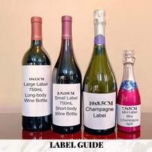 1/3/5pcs Customized Wine Labels, Customized Newspaper Photo, Black And White Bridesmaid, Bridesmaid Invitation Wine Labels, Wedding Gift, Anniversary Gift, Engagement Gift, Gift For Him, Gift For Her, Graduation Decor, 2025 Graduation Gift, Graduation Labels - Multicolor - View 5