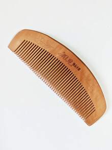 1 Peça Pente de Madeira Sólida Natural, Pente Fino de Madeira Feito à Mão Anti-Estático para Mulheres, Pente para Cabelo Liso Sem Emaranhados, Escova de Cabelo para Uso Doméstico, Pente para Barba de Homem, Ferramentas de Cabelo para Homens e Mulheres, Adequado para Presente, Uso Diário, Salão, Beleza, Viagem