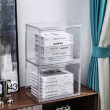 1个多功能透明亚克力收纳盒 - 防尘展示盒，适用于模型、工具和书籍 | 透明整理盒 - 無色 - 查看 6