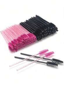 50 Stück Einweg-Wimperntusche-Bürsten, Glitzer-Kristall-Griff Spoolie-Bürsten für Augenbrauen und Wimpernverlängerungen, Make-up-Applikatoren, Reiseessentials, Urlaubsessentials für Make-up-Kits, perfekt für Halloween- und Weihnachtspartys, ein Muss für Make-up-Künstler & Enthusiasten, Augenbrauenbürste, Lidschattenbürste, Spoolie, Spoolie-Bürste