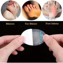 20 piezas/10 piezas Parches para ampollas, Almohadillas de gel para ampollas, Vendajes acolchados, Protector de gel invisible para ampollas, Parches protectores para ampollas en el talón, el pie y los dedos de los pies, Adhesivos hidrocolloides para el cuidado de ampollas en el talón - Pegatinas antidesgaste, Parches para pedicura, Herramientas para el cuidado de los pies