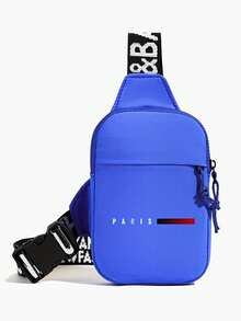 Men's New Construction Site Changeover Large Capacity Multi-Function Waterproof Durable Chest Bag Messenger Bag, Holiday - Multicolor - View 15