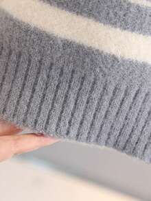 小男孩条纹针织圆领套头衫，全新秋冬系列