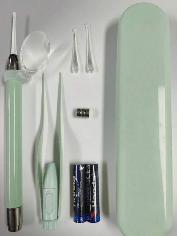 7pcs Ear Cleaning Tool Set, Ear Cleaning Tool Set, LED Illuminated Ear Scoop/Ear Cleaner, Ear Cleaning Tool, Soft Ear Scoop Head That Does Not Harm Ears, Adult Ear Cleaning Tool