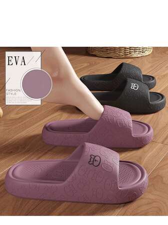 2025 Hot Selling EVA Slippers For Women, Thick Sole Indoor Home Bathroom Non-Slip Anti-Odor Shower Slippers