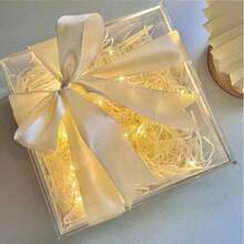 Caja de regalo de acrílico transparente con tapa y correa, caja de regalo de boda de alta gama, caja de regalo de cumpleaños, caja de caramelos utilizada para actividades decorativas, cajas de dinero, recuerdos de graduación, regalos de fiesta