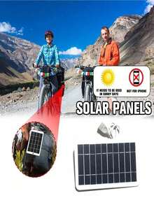 1 Peça Kit de Carregador Solar Tipo C USB Portátil, Flexível, Leve, Mini Sistema para Telefones, Power Banks, Carro, Camping, Trilha