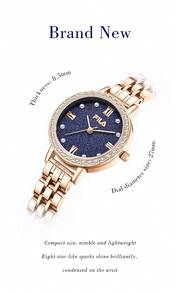 FILA Premium Ladies' Quartz Watch – Shiny Crystal Frame, Starry Sky Dial, Pearl Face & Steel Bracelet | Luxurious Gift For Her | With Box |Perfect For Parties & Celebrations | Trusted Brand Quality - one-size - View 6
