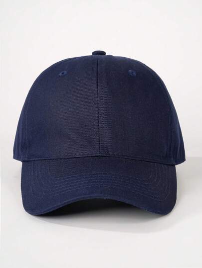 男士纯色简约遮阳棒球帽，休闲日常佩戴