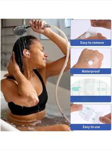 20/100pcs Waterproof Ear Stickers, Shower Ear Covers, Ear Protectors For Swimming, Bathing Ear Stickers