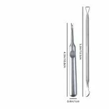 1/2 piezas Cortaúñas y empujador de cutículas profesional de acero inoxidable, herramientas para el cuidado de uñas y pies, sin olor
