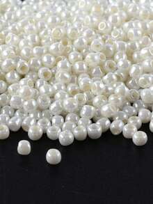 GO2CJBEADS 10g Multicolor 2mm Silverline Round Rocailles Glass Seed Beads For Bracelet Diy - Alabaster - View 58