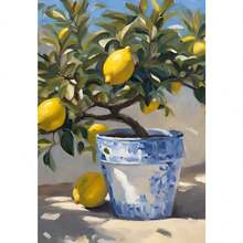 1pc Lemon Tree Posters Italian Kitchen Prints Canvas Painting Still Life Summer Fruit Wall Arts Pictures Home Room Modern Decoration No Frame - Available In Multiple Colors - View 11