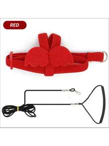 防咬飛行訓練繩,鸚鵡鳥寵物拴繩套件,超輕質按繩、柔軟便攜寵物玩具