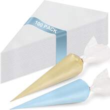 100pcs Disposable Piping Bags For Cake Decorating - Perfect For Icing, Frosting & Cookies - Essential Baking Tools & Kitchen Accessories Back To School