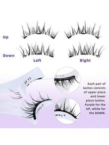 1 Paio di ciglia finte magnetiche con applicatore professionale a pinzette, ciglia finte riutilizzabili senza colla, ciglia manga naturali lunghe e soffici in finto pelo di visone, leggero strumento per il trucco degli occhi adatto per bellezza, viaggi, feste, festival, rave, trucco glitterato, ciglia magnetiche, accessori per rave festa