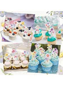 Trang trí tiệc sinh nhật chủ đề hoa dại - Trang trí tiệc mừng em bé chủ đề hoa dại, trang trí bánh cupcake hoa, trang trí bánh kem hoa, đồ dùng trang trí tiệc cưới chủ đề vườn cho cô dâu, trang nhã và tinh tế. - Nhiều màu - Xem 4