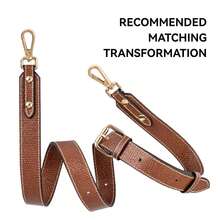 1pc Brown Faux Leather Adjustable Crossbody Bag, Versatile Shoulder Strap Handbag For Women - Brown - View 8