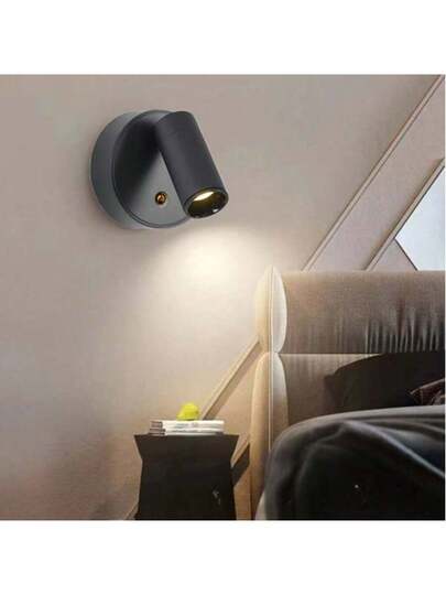 Rechargeable Touch Control Wireless Wand Mount Verlichting Fixture Made Of Metal, Adjustable s, No Wiring Required, Living Room Bedroom Entrance, Office view 5