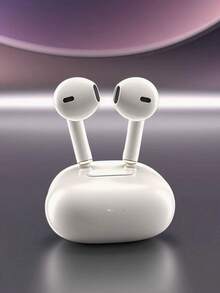 TWS Bluetooth Earphones , Wireless Earbuds,Headphones With Mic Semi-In Ear Comfort Design With Clear Calls & 20H Playtime For Commuting/Students, Stem Design Case IOS Android