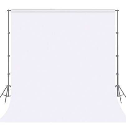 GAINVANE White Backdrop For Photography, Pure Polyester Wide White Photo Booth Backdrop Collapsible Screen White For Photoshoot, Party And Video White Backdrop Background For Photography Photo Booth Backdrop For Photoshoot Background Screen Video Recording Parties Curtain (Excluding Brackets And Clips)