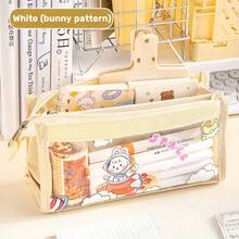 For LABUBU,Back To School Stationery Large Capacity 6-Layer Pencil Case, Solid Color Large Capacity Pencil Case Multi-Layered Pencil Case Solid Color Pencil Case Large Capacity Pencil Case Storage Tools Storage Bag,Cute Pencil Case Stationery