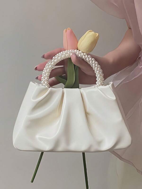 Nouveau sac à main mode perle mini carré, sac à bandoulière et sac bandoulière, pochette de téléphone, sac à main perle pour mariage, fête, débutants et cols blancs, cadeau pour enseignants, pour filles, adolescentes, femmes, affaires, navette, travail, bureau, festivals, vacances, vacances, extérieur, sorties, voyage, randonnée, été, automne et hiver, sac de canevas beige rétro essentiel mode, sac de plage, accessoires de vacances, sac de voyage