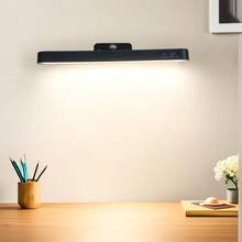 1pc USB Rechargeable Makeup Mirror Light, Eye-Caring Desk Lamp, Bedroom Lights,Aquarium Lights,Stick On Wall Lights,Wardrobe Lights,Lamp Bedroom,Reading Light, Adjustable Color & Brightness, Angle Adjustable, Wireless Makeup Light For Bathroom Mirror,Colourful Cabinet Lighting LED Lamp, Rechargeable Battery Night Light, With Lighting Memory And Magnetic Base For Easy Installation Without Adhesives, For Stairs, Kitchen And Bathroom.