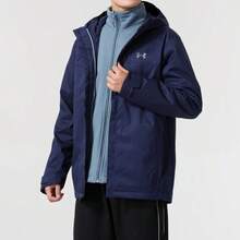 Under Armour Outdoor Porter Comfortable Men's Hooded Zip-Up 3-In-1 Windproof Jacket
