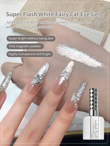 annies 5克闪亮猫眼全息凝胶指甲油，闪粉反光半透明浸泡式UV LED指甲油，适合女性在家进行圣诞美甲 - 彩色 - 查看 9