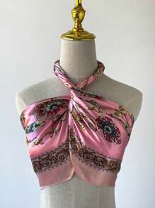 佩斯利花纹单件头巾 90 厘米 复古风格印花头巾 新品上市 - 彩色 - 查看 6