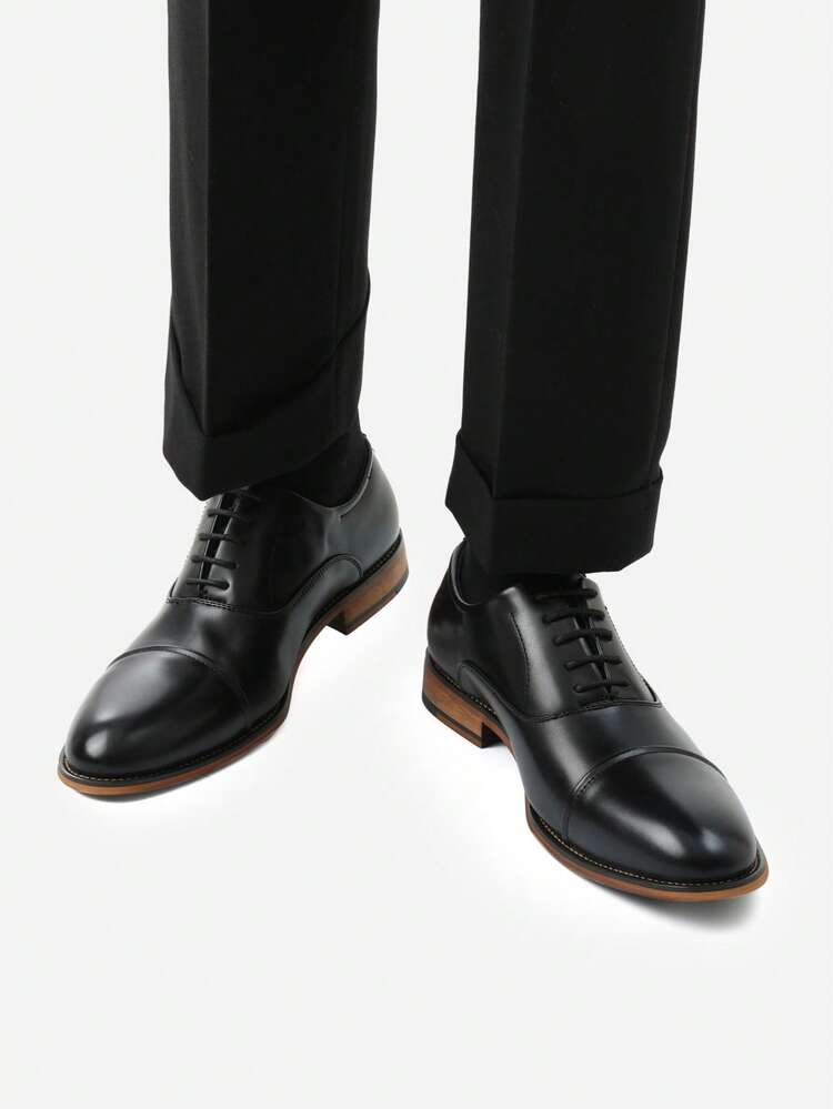 Men's Oxfords Formal Dress Shoes - 黑色 - 查看 1