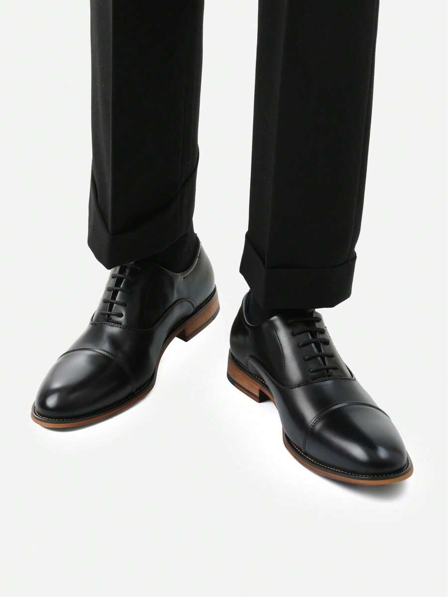 Men's Oxfords Formal Dress Shoes - Black - View 1